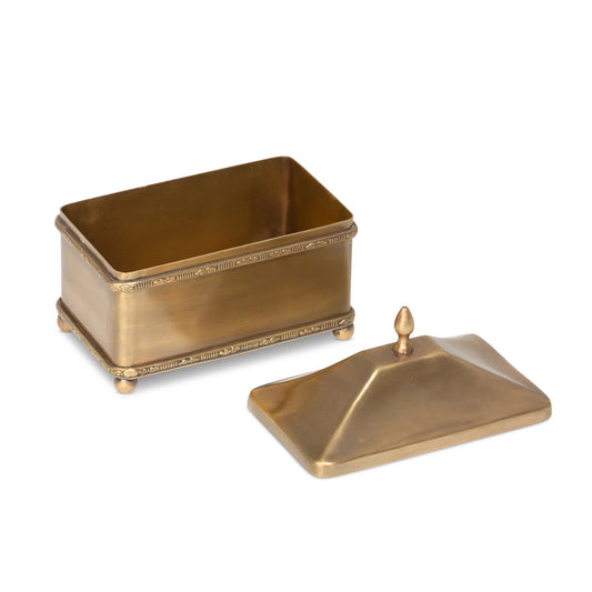 3 Piece Brass Decorative Box Set (Set of 3)