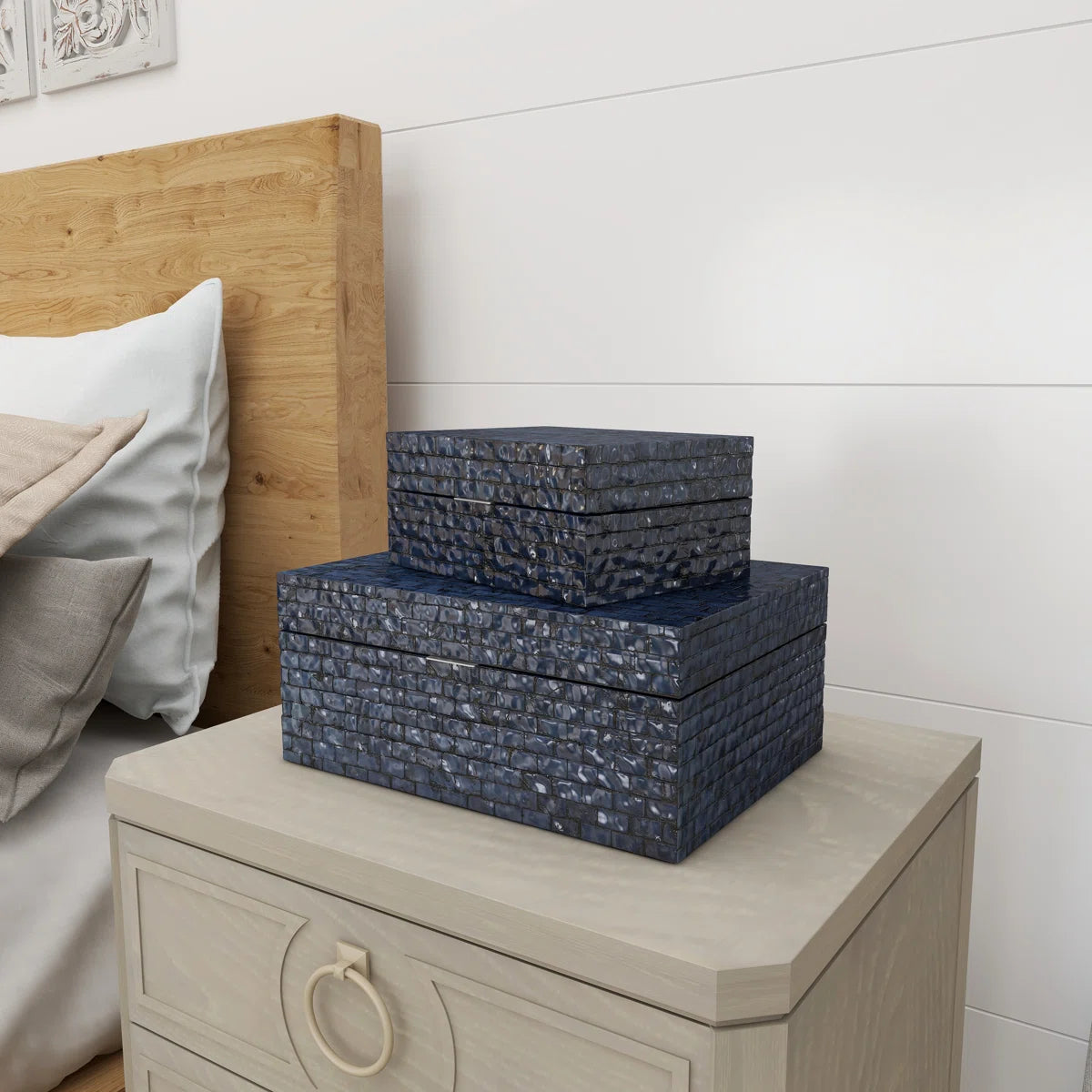 Mandy 2 Piece Manufactured Wood Decorative Box Set