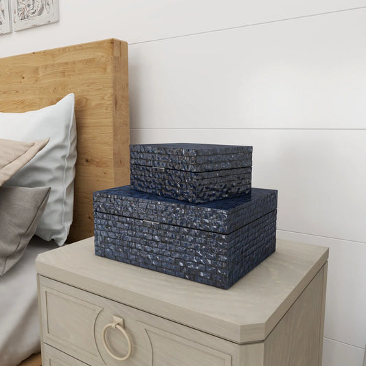 Mandy 2 Piece Manufactured Wood Decorative Box Set