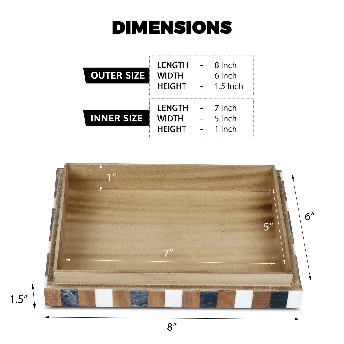 Handicrafts Home Handmade Decorative Storage Box with Lid – Boho Organizer