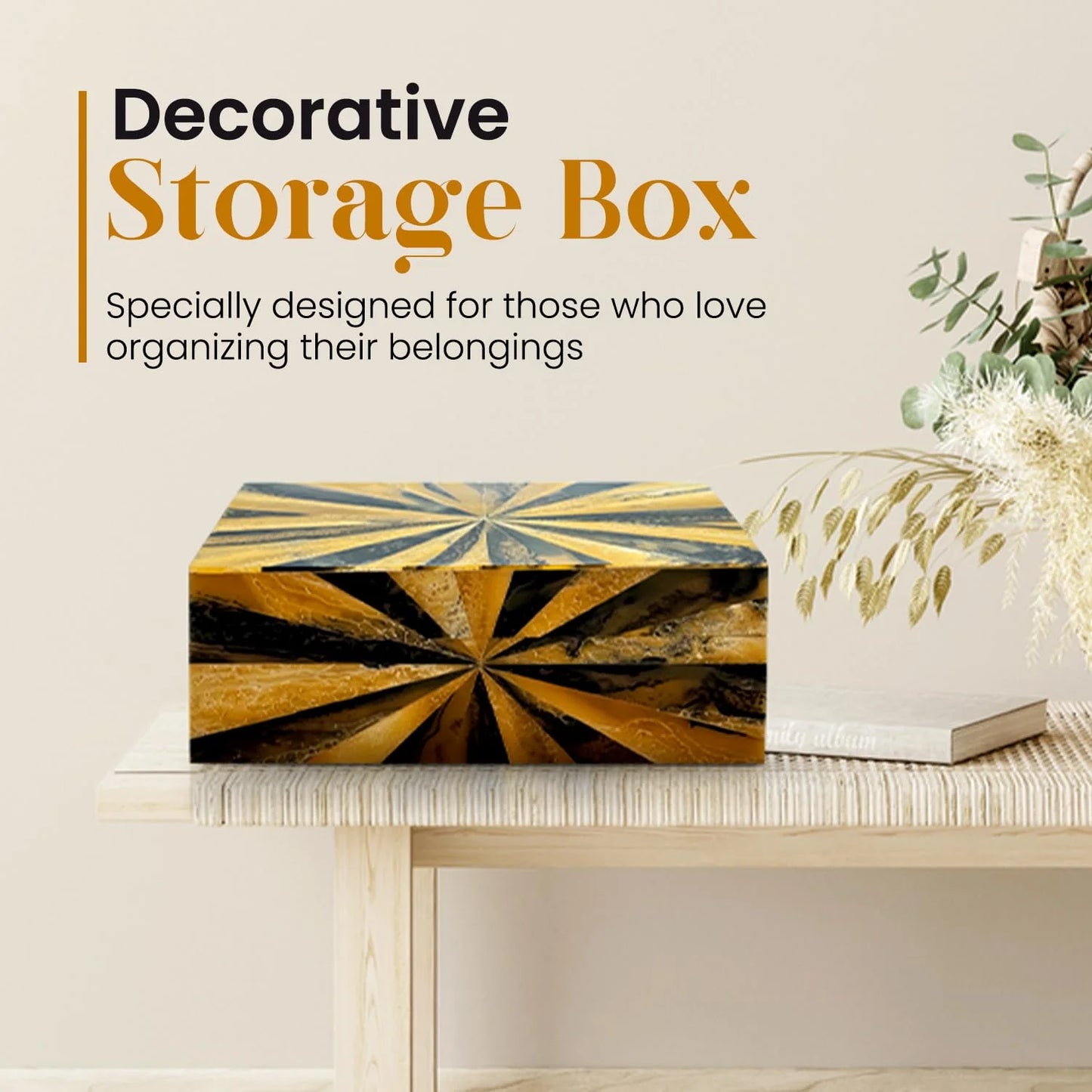 Perilla Home Home Decor Decorative Storage Wooden Boxes
