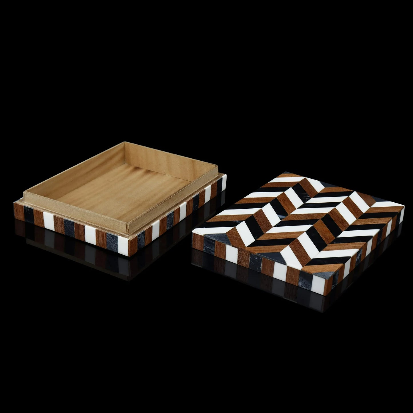 Handicrafts Home Handmade Decorative Storage Box with Lid – Boho Organizer